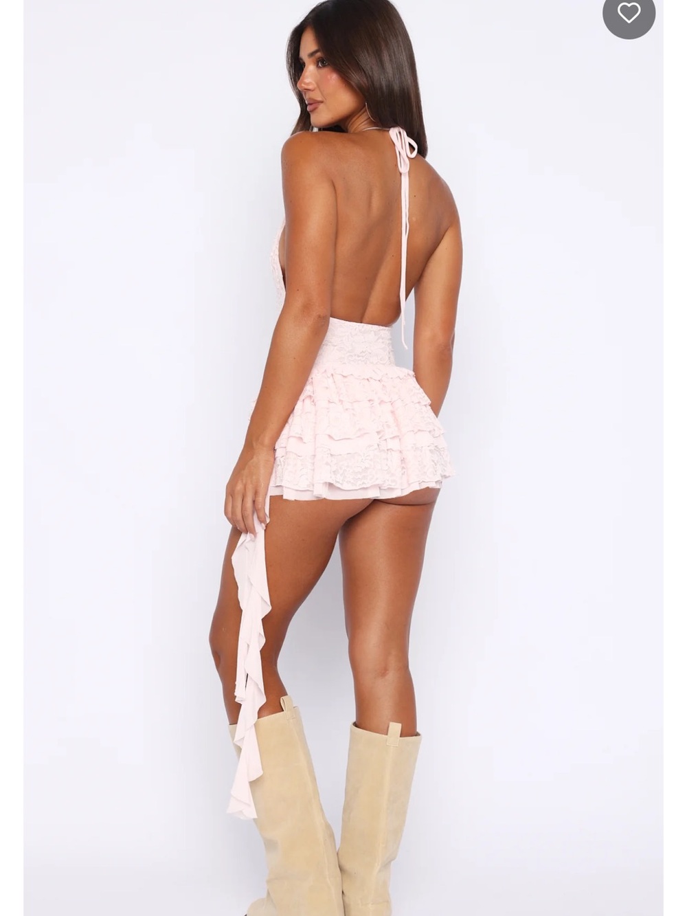 Found My Rhythm Playsuit Dusty
Pink  #white fox